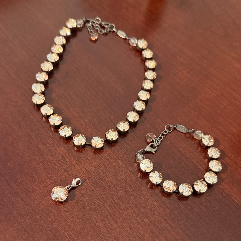 Sabika Gold And Silver 3 Piece Jewelry Set